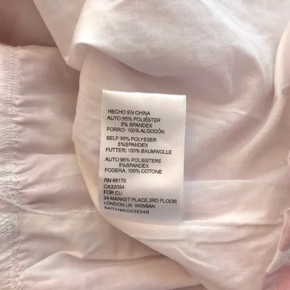 UO Exclusive pink & white textured checked bell ls babydoll dress size XS in EUC - Picture 16 of 16